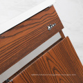 Wholesale stainless steel brown wood grain bathroom vanities for bathroom